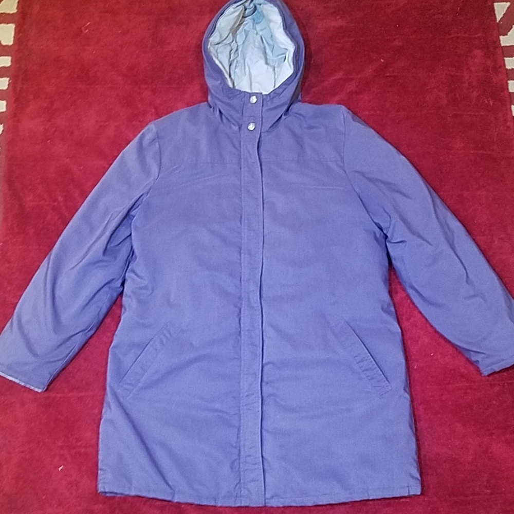 L.L.Bean Women's Down 3/4 Jacket Purple Size M